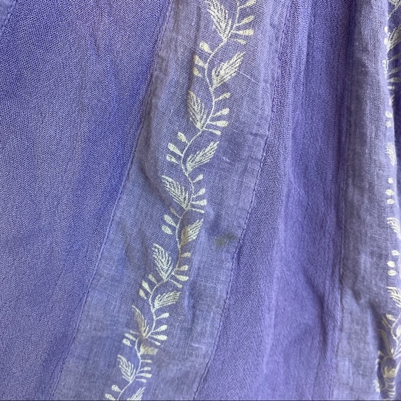 Free People FP One Paisley Vine Cut Out Dress Top - Picture 10 of 15